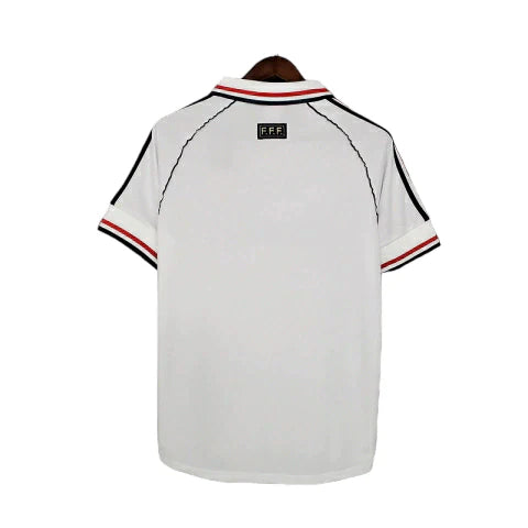 Camisa Retrô França II Away 1998/99 Masculino Branco