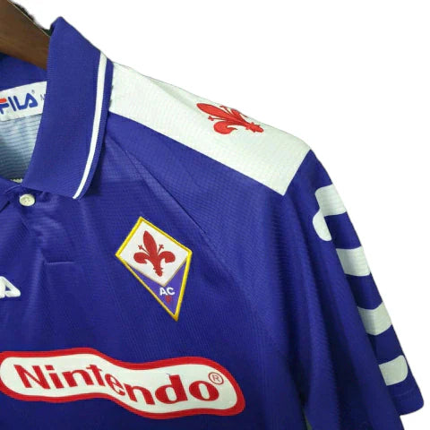 Camisa Retrô Fiorentina I Home Fila 1998/99 Masculino Roxo