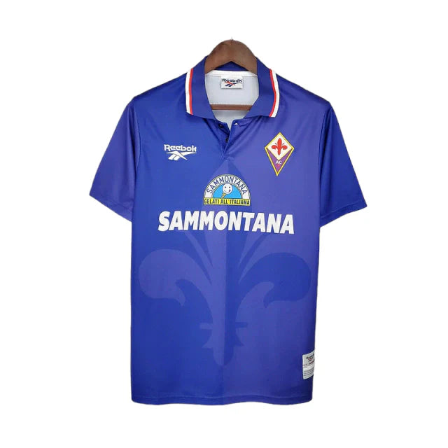 Camisa Retrô Fiorentina Reebok 1995/1996 Masculino Azul