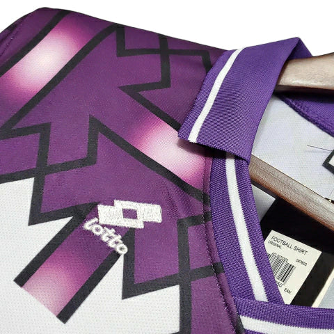 Camisa Fiorentina Retrô 1992/1993 Branca e Roxa - Lotto