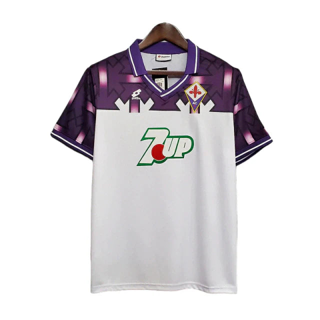 Camisa Fiorentina Retrô 1992/1993 Branca e Roxa - Lotto