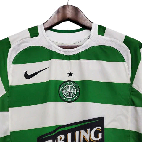 Camisa Celtic Retrô 2005/2006 Verde e Branca - Nike