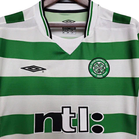 Camisa Celtic Retrô 2001/2003 Verde e Branca - Umbro