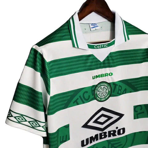 Camisa Celtic Retrô 1998/1999 Verde e Branca - Umbro