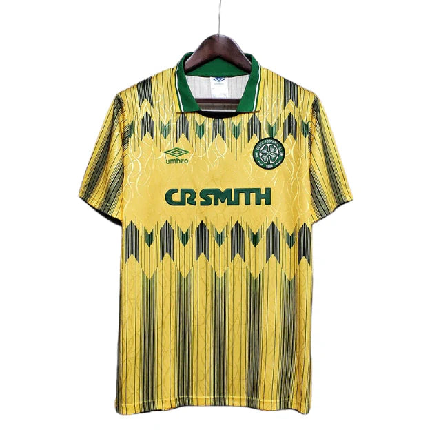 Camisa Celtic Retrô 1991/1992 Amarela e Verde - Umbro