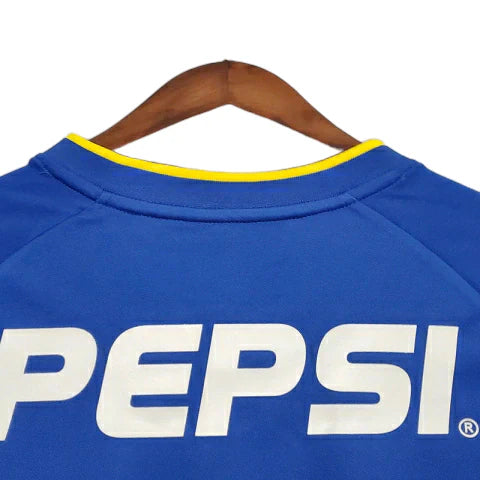 Camisa Boca Juniors Retrô 2002 Azul e Amarela - Nike