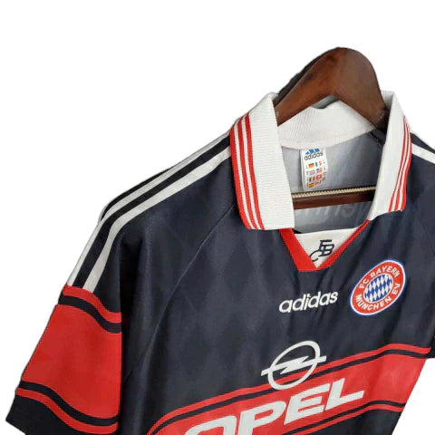 Camisa Bayern Retrô 1997/1999 Preta e Vermelha - Adidas