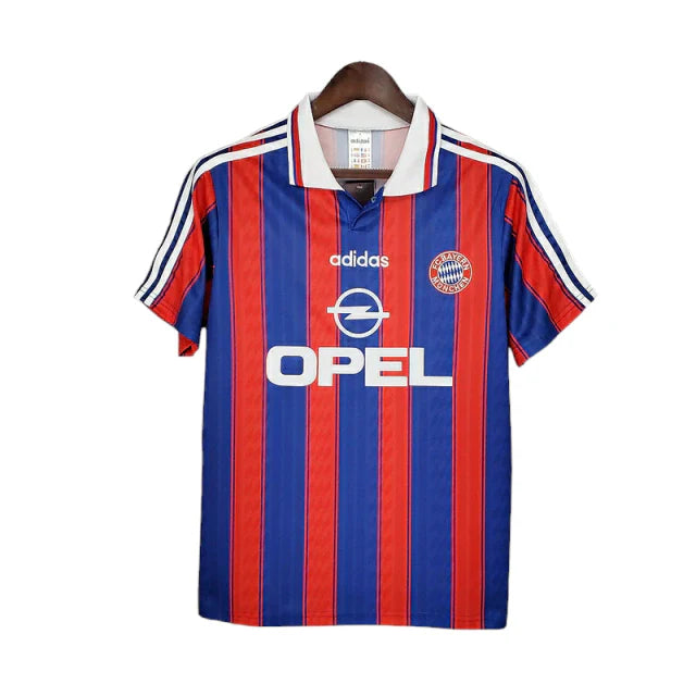 Camisa Bayern de Munique Retrô 1995/1997 Azul e Vermelha - Adidas