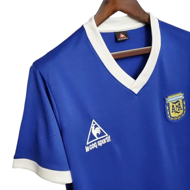 Camisa Retrô Argentina Le Coq 1986/87 Masculino Azul