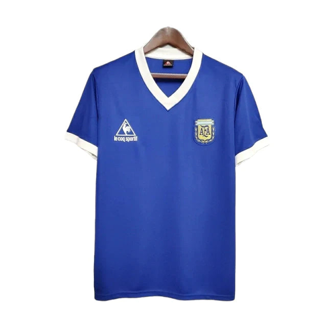 Camisa Retrô Argentina Le Coq 1986/87 Masculino Azul