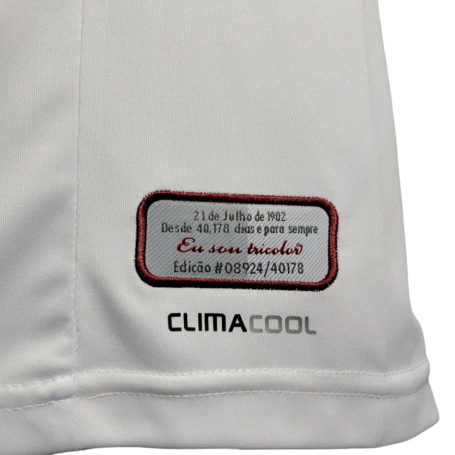 Camisa Fluminense Retrô II 11/12 Torcedor Masculina - Branca com detalhes em vinho