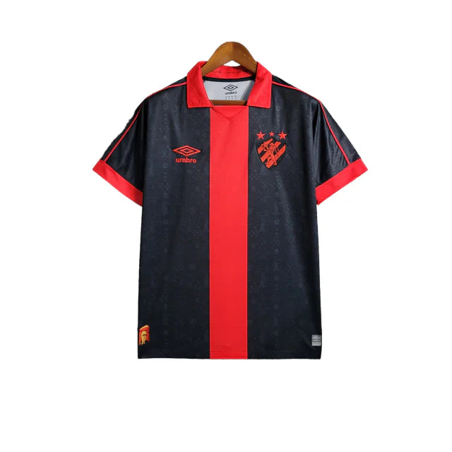 Camisa Sport Recife II 23/24 Torcedor Umbro Masculina - Preto com detalhes em vermelho