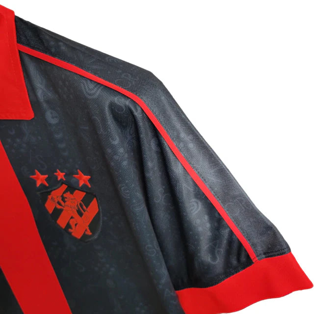 Camisa Sport Recife II 23/24 Torcedor Umbro Masculina - Preto com detalhes em vermelho