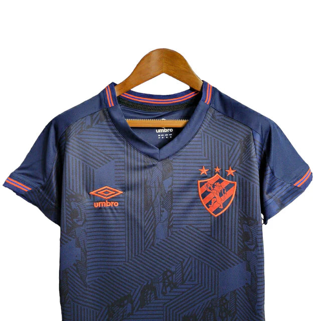 Camisa Sport Recife III 21/22 Umbro Feminina - Cinza com detalhes em laranja