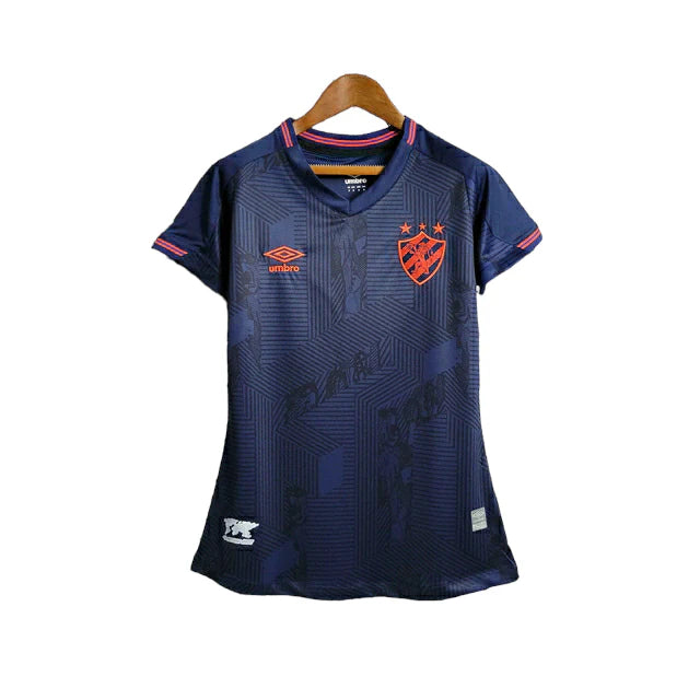 Camisa Sport Recife III 21/22 Umbro Feminina - Cinza com detalhes em laranja