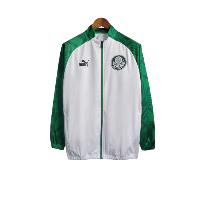 Jaqueta Palmeiras 23/24 Masculino Puma - Branca com detalhes em verde