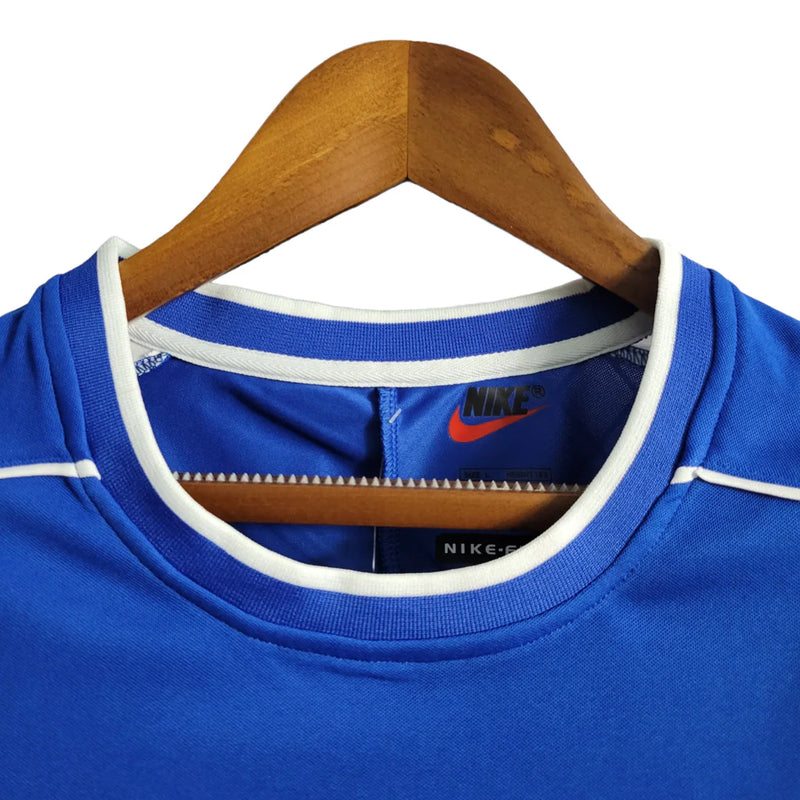 Camisa Retrô Seleção Brasileira II Away 1998/99 Nike Masculino Azul