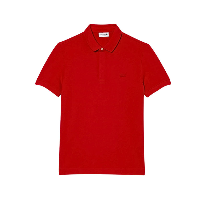 Camisa Polo Lacoste Paris Vermelha Monocromática