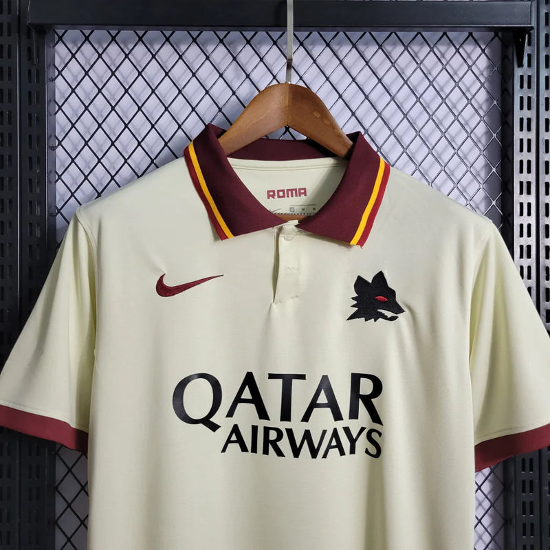 Camisa Roma Away II Nike Torcedor 2020/21 Masculino Bege