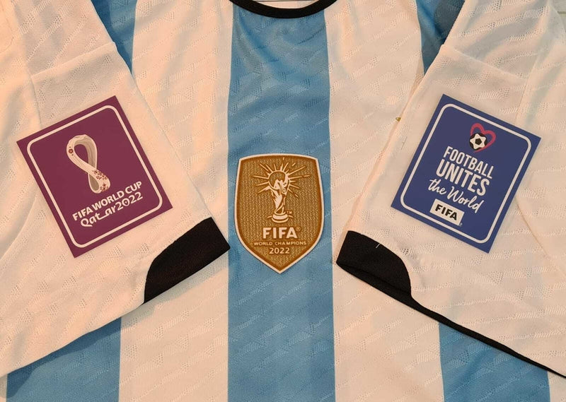 Camisa Argentina I Home 2022/23 Adidas Torcedor Masculino Azul e Branco (3 ESTRELAS)